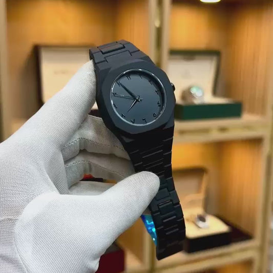 Black Arabic Aura Watch